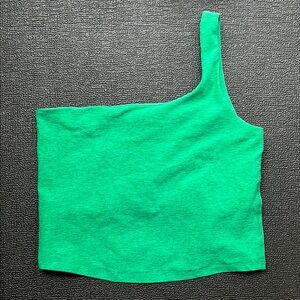 Beyond Yoga One-Shoulder Tank Top in Bright Green